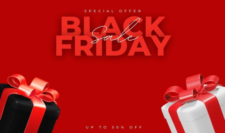 Background Black Friday màu đỏ đặc biệt