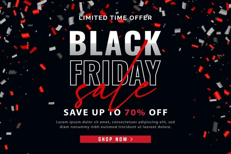 Background Black Friday màu đen