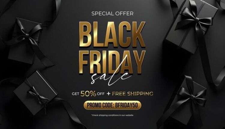 Background Black Friday màu đen