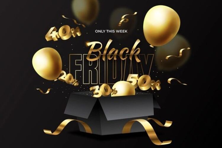 Background Black Friday màu đen