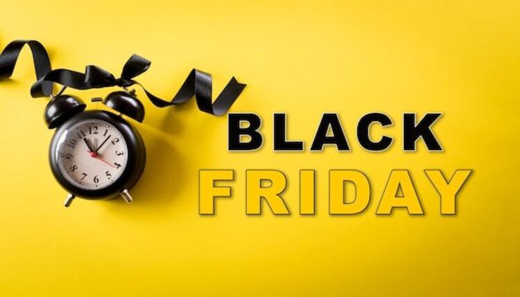 Background Black Friday màu vàng