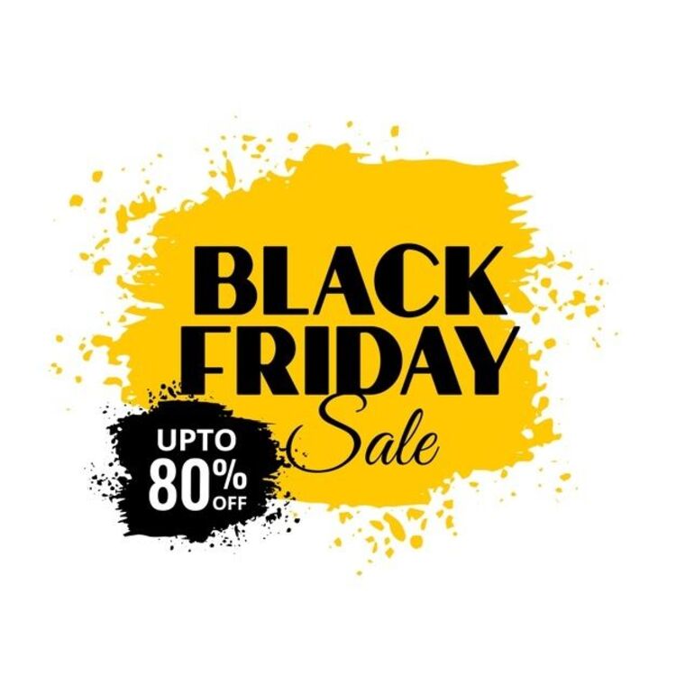 Background Black Friday màu vàng