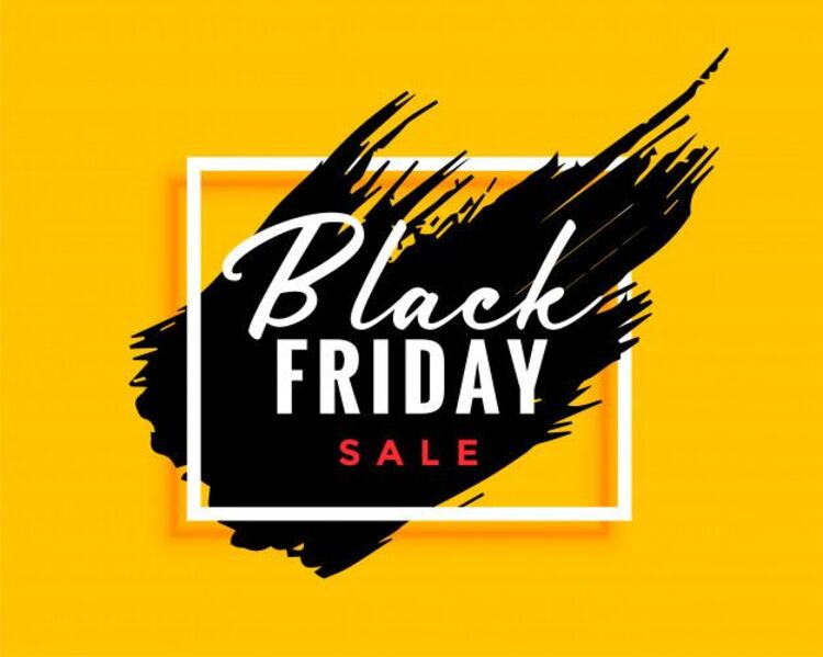 Background Black Friday màu vàng