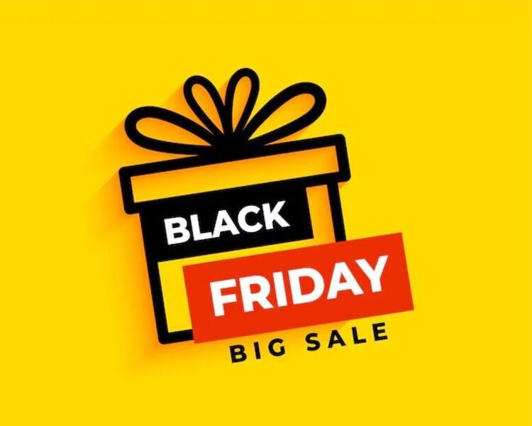 Background Black Friday màu vàng