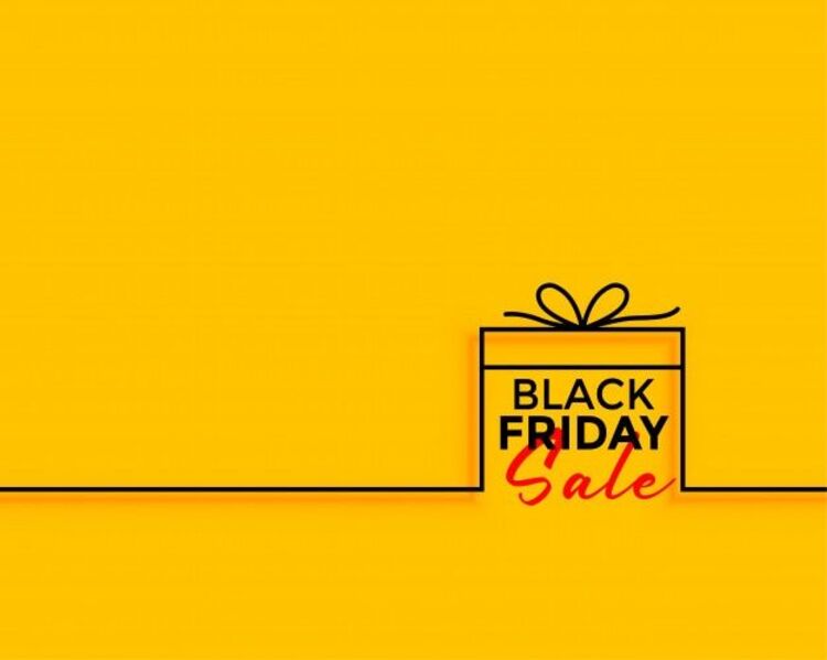 Background Black Friday màu vàng