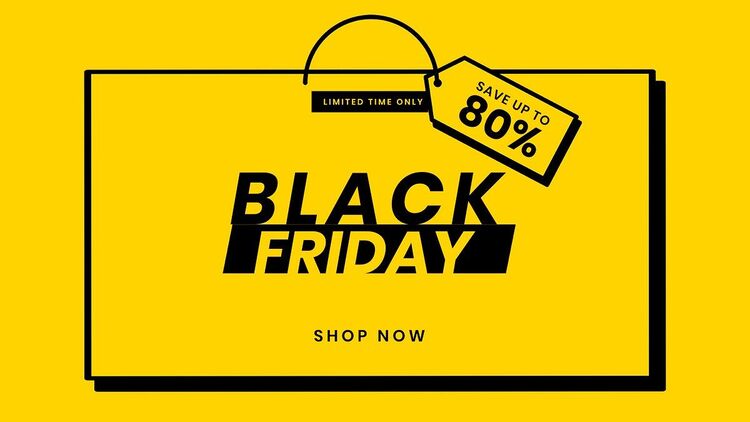 Background Black Friday màu vàng