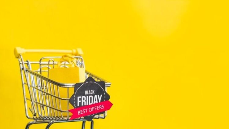 Background Black Friday màu vàng