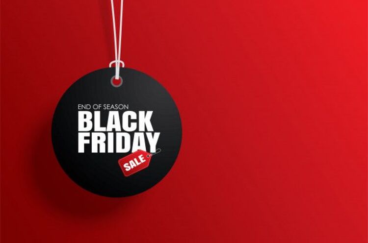 Background Black Friday màu đỏ ấn tượng