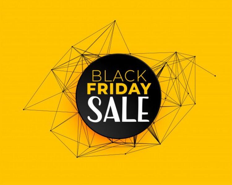 Background Black Friday màu vàng