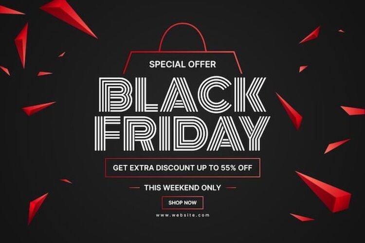 Background Black Friday đơn giản