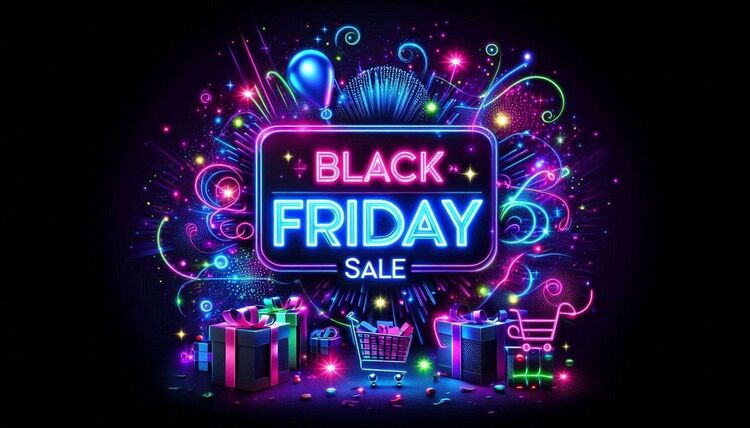 Background Black Friday đơn giản