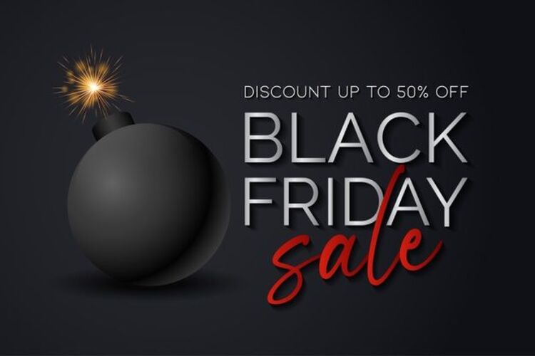 Background Black Friday đơn giản