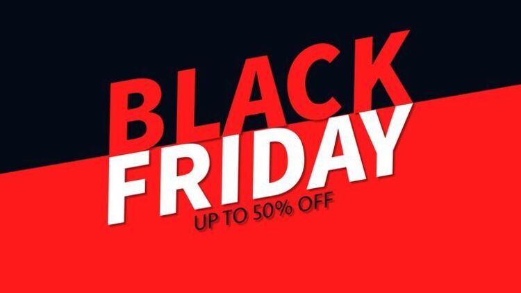 Background Black Friday màu đỏ