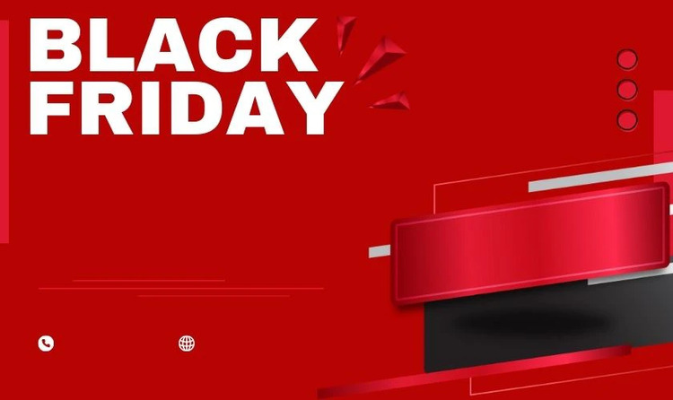 Background Black Friday màu đỏ