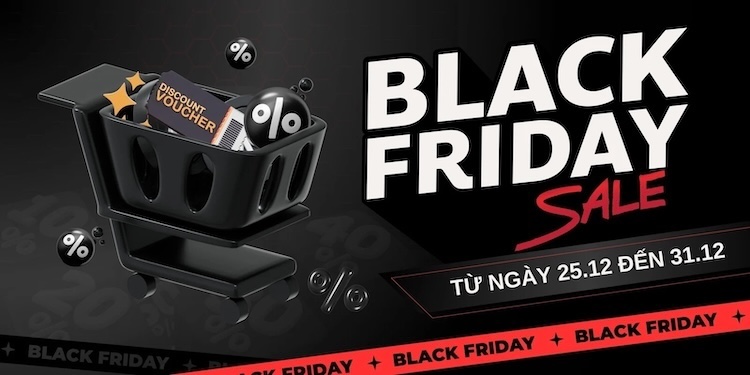 Mẫu Black Friday poster dạng ngang