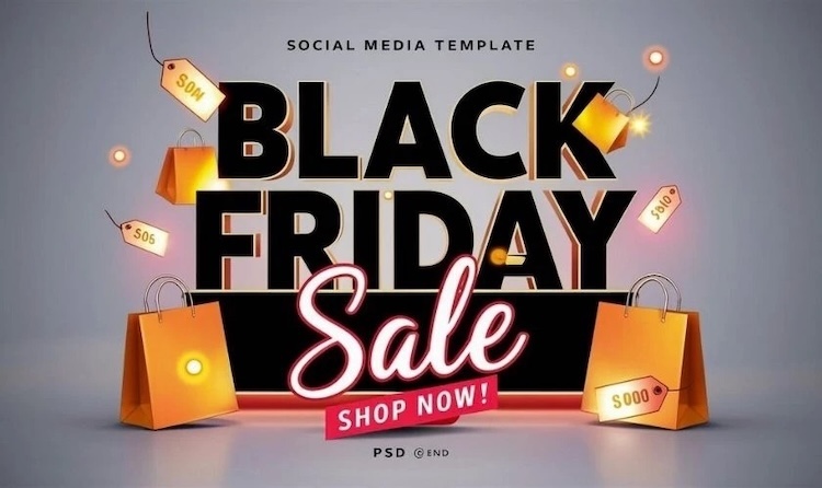 Mẫu Black Friday poster dạng ngang