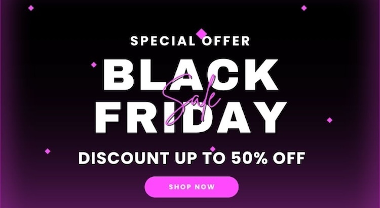 Mẫu Black Friday poster dạng ngang