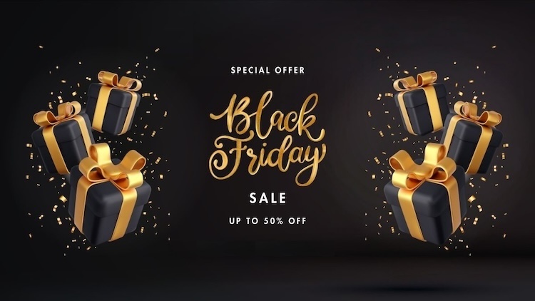 Mẫu Black Friday poster dạng ngang
