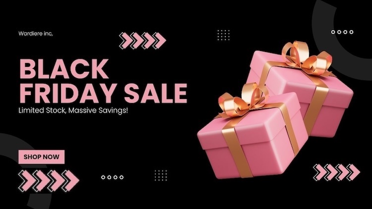 Mẫu Black Friday poster dạng ngang