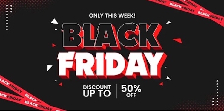 Mẫu Black Friday poster dạng ngang
