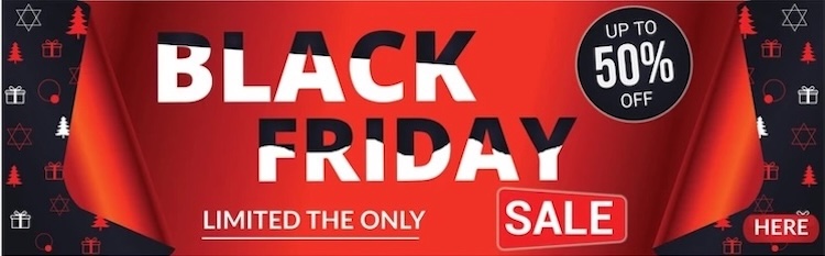 Mẫu Black Friday poster dạng ngang