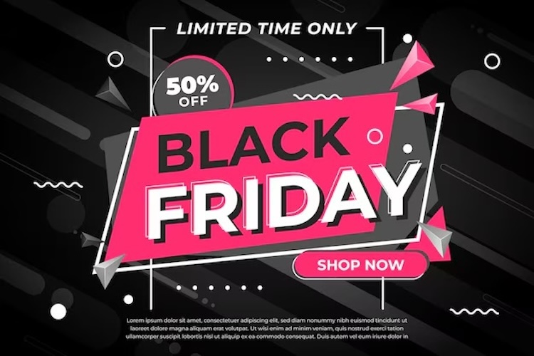 Mẫu Black Friday poster dạng ngang