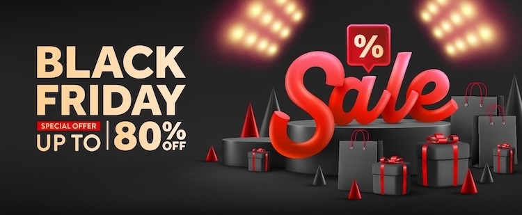 Mẫu Black Friday poster dạng ngang