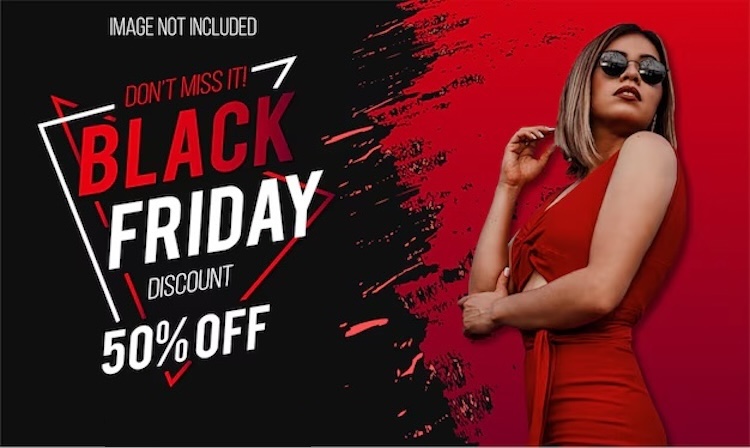 Mẫu Black Friday poster dạng ngang