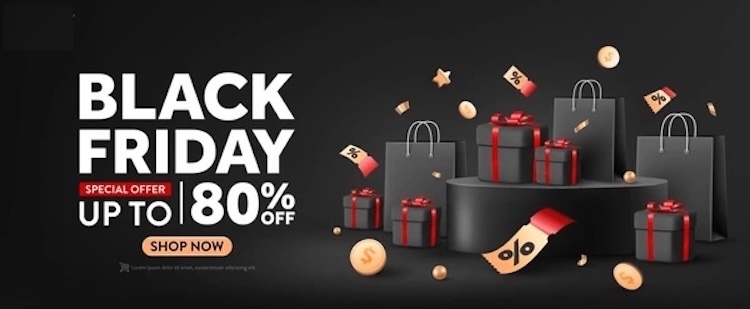 Mẫu Black Friday poster dạng ngang