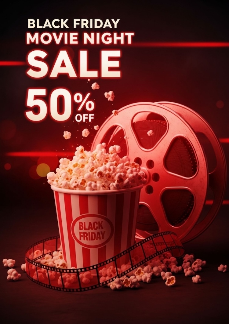 Mẫu Black Friday poster dạng dọc