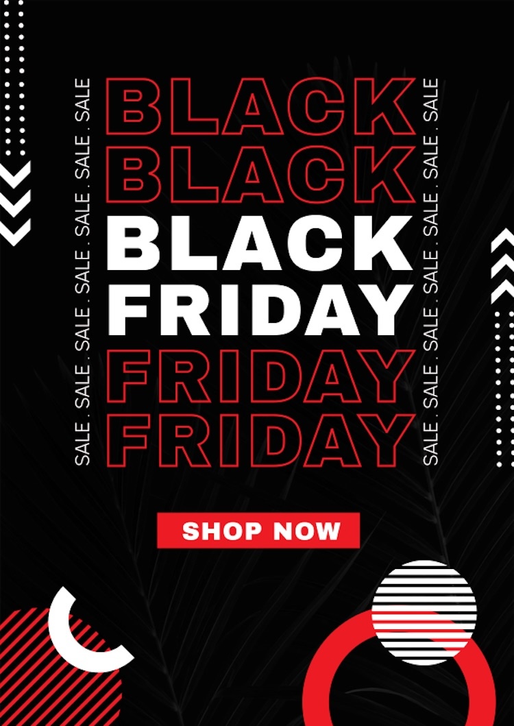 Mẫu Black Friday poster dạng dọc