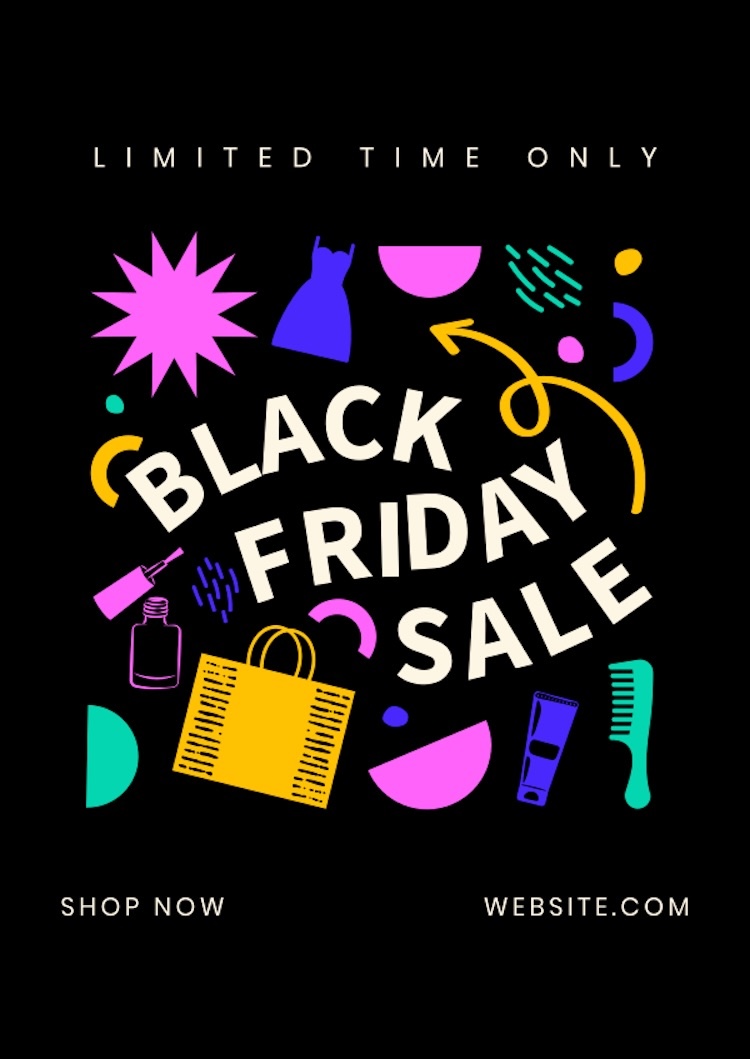 Mẫu Black Friday poster dạng dọc