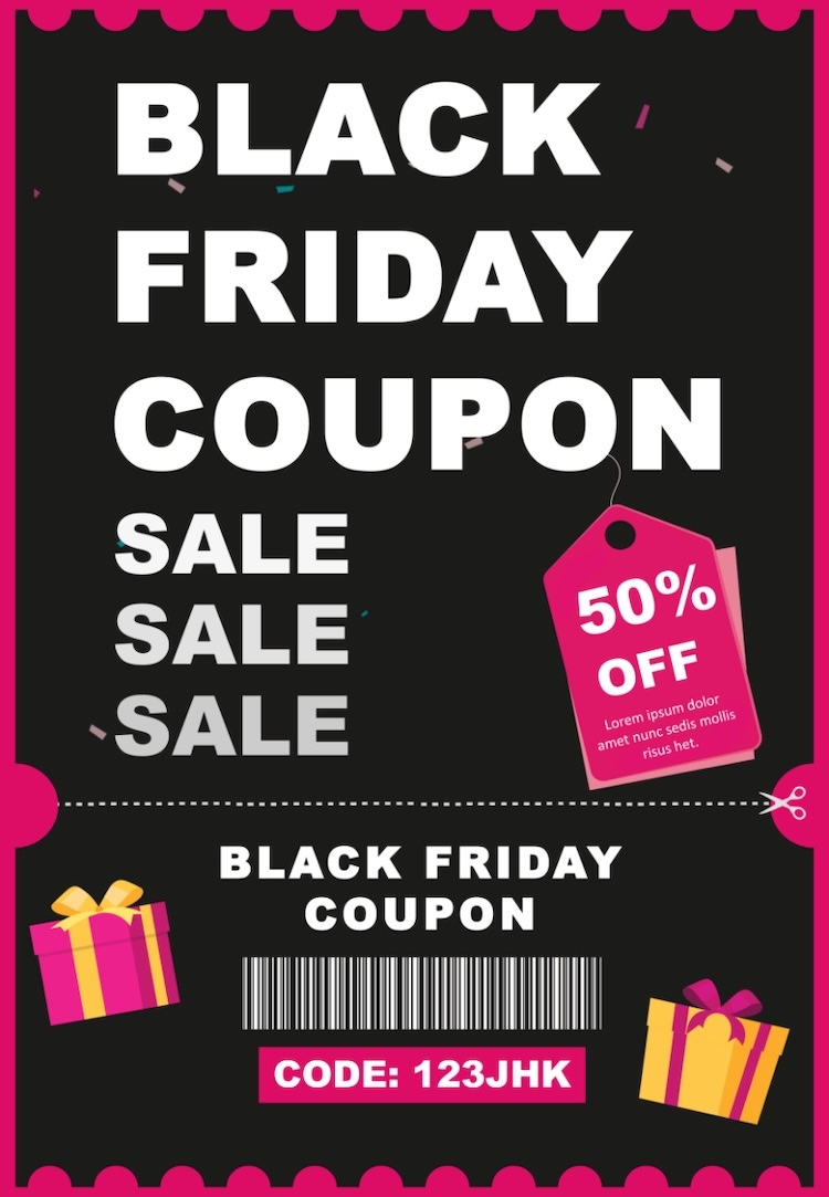 Mẫu Black Friday poster dạng dọc