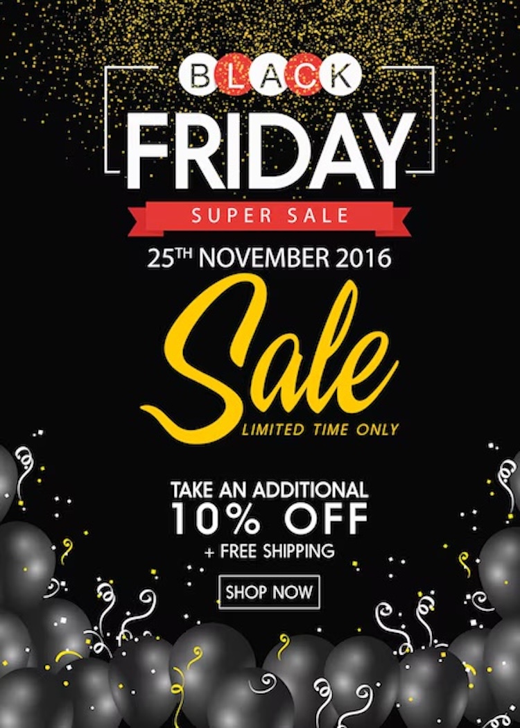 Mẫu Black Friday poster dạng dọc