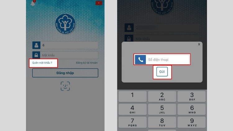 Khôi phục mật khẩu VssID khi quên email qua số điện thoại