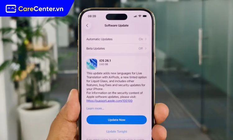 iPhone nào nên cập nhật iOS 26.1