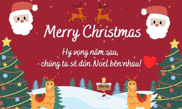 Lời chúc Giáng sinh ngắn gọn cho người yêu ở xa