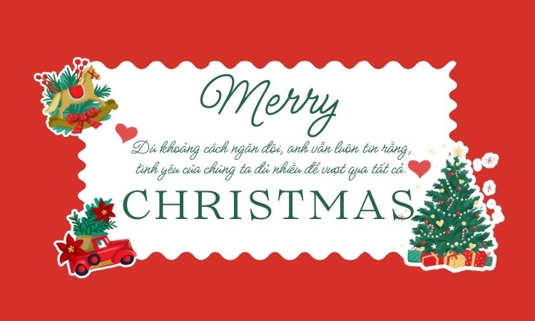 Lời chúc Giáng sinh lãng mạn cho người yêu ở xa