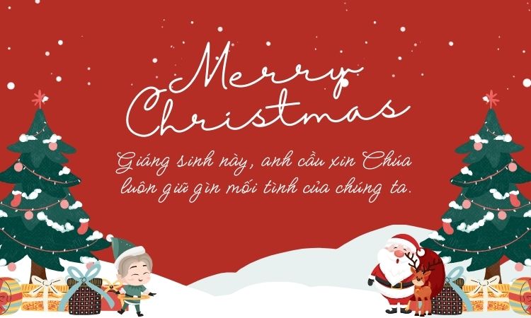Lời chúc Giáng sinh cho người yêu ở xa dành cho Công giáo
