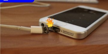 chân sạc bị cháy