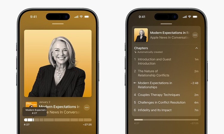 Apple Podcasts iOS 26.2