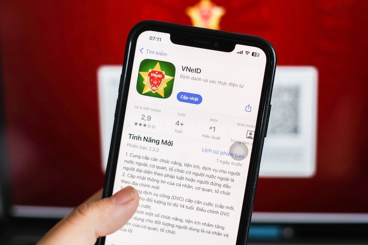 ứng dụng VNeID yêu cầu gì khi đăng nhập