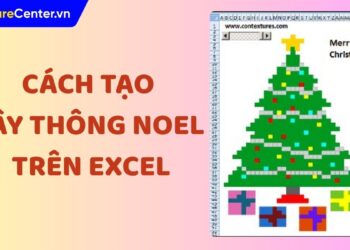 cách tạo cây thông Noel trên Excel