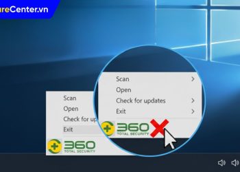 Cách tắt 360 Total Security tạm thời trên Windows