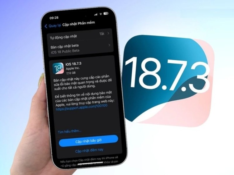 iOS 18.7.3 ra mắt