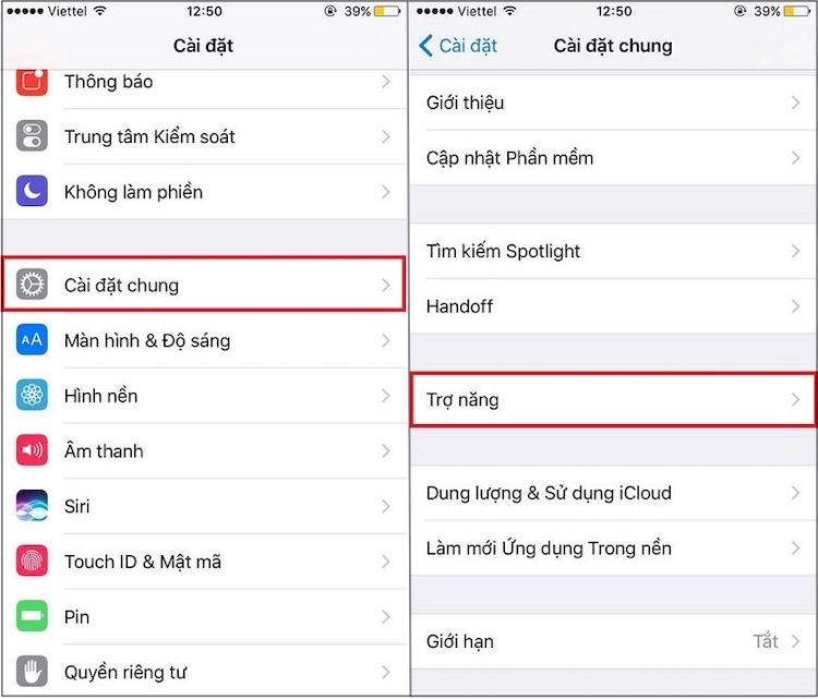 Cân chỉnh màu màn hình trong phần Trợ năng