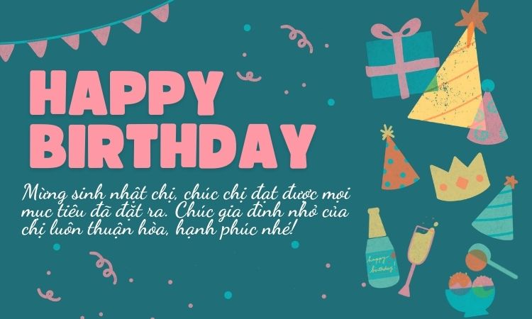 Lời chúc sinh nhật chi gái trang trọng, lịch sự