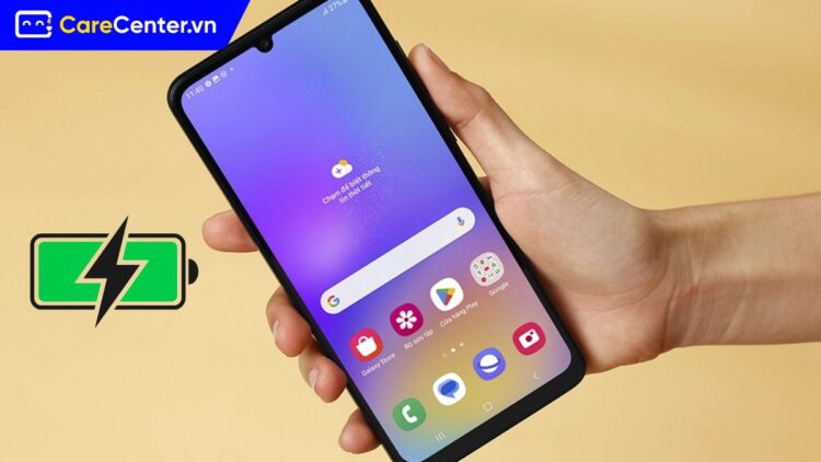 Samsung A05 sạc không báo gì