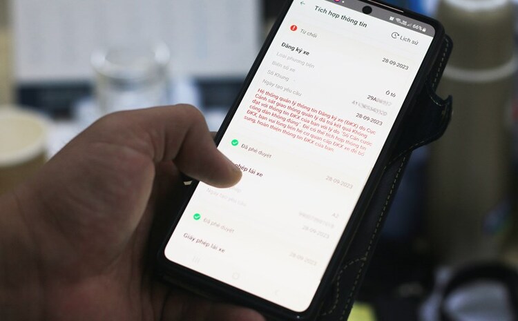 Thông tin trên GPLX không đầy đủ