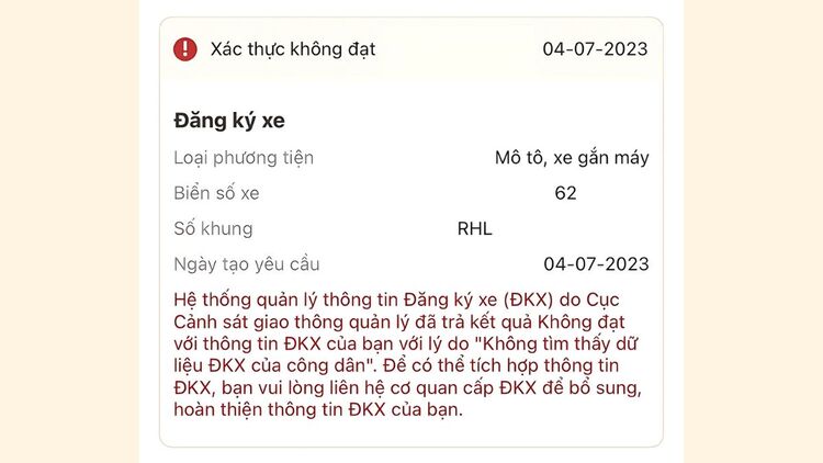 GPLX không hợp lệ hoặc đã hết hạn